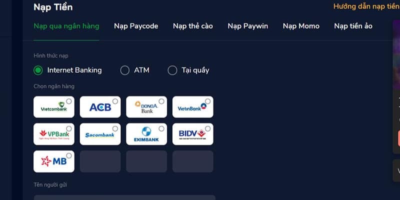 Hướng dẫn cách nạp tiền DF99 đơn giản qua banking